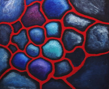 An abstract image of cells.
