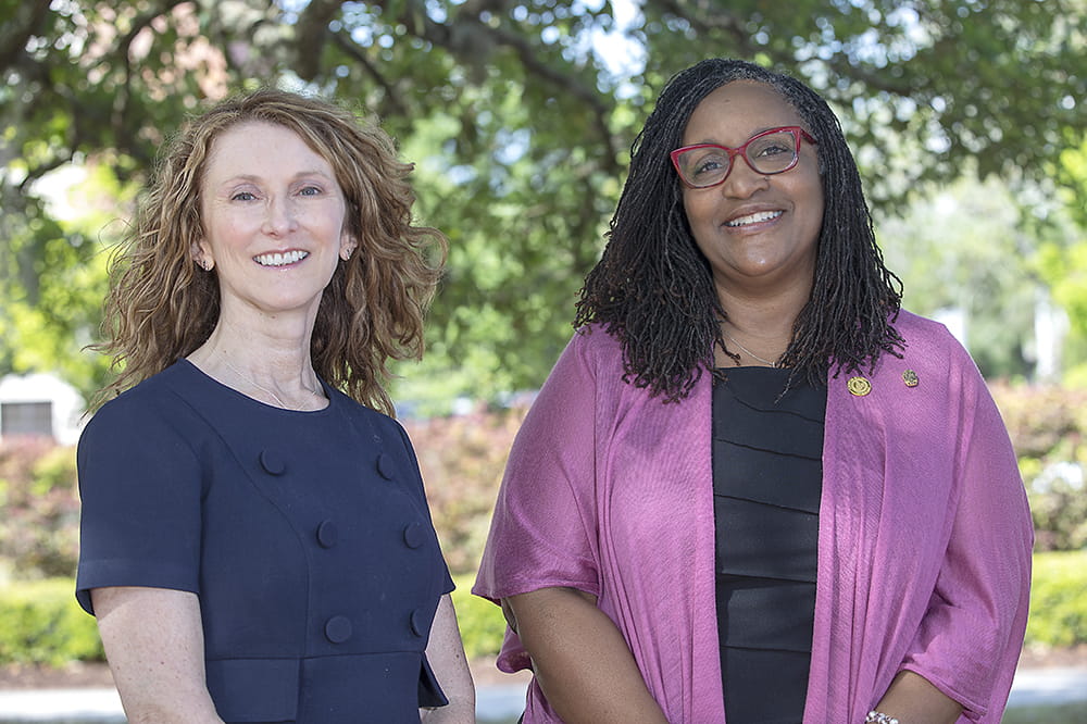 Dr. Michelle Nichols (left) and Dr. Gayenell Magwood (right) of the College of Nursing at MUSC