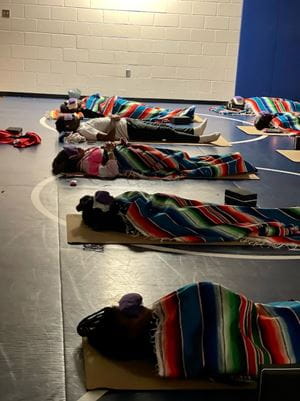 Event during mental health week at Burke High School.