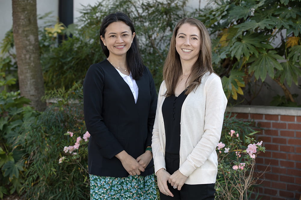 Dr. Andreana Benitez (left) and Dr. Stephanie Aghamoosa (right)