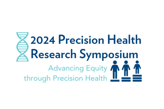 Logo reads "2024 Precision Health Symposium Logo"