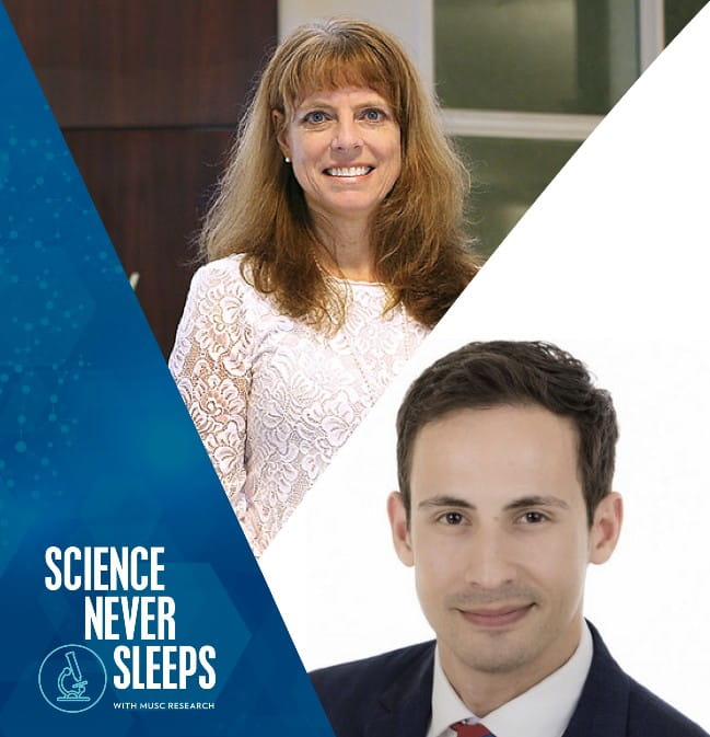 Dr. Donna Roberts and Dr. Mark Rosenberg for Science Never Sleeps